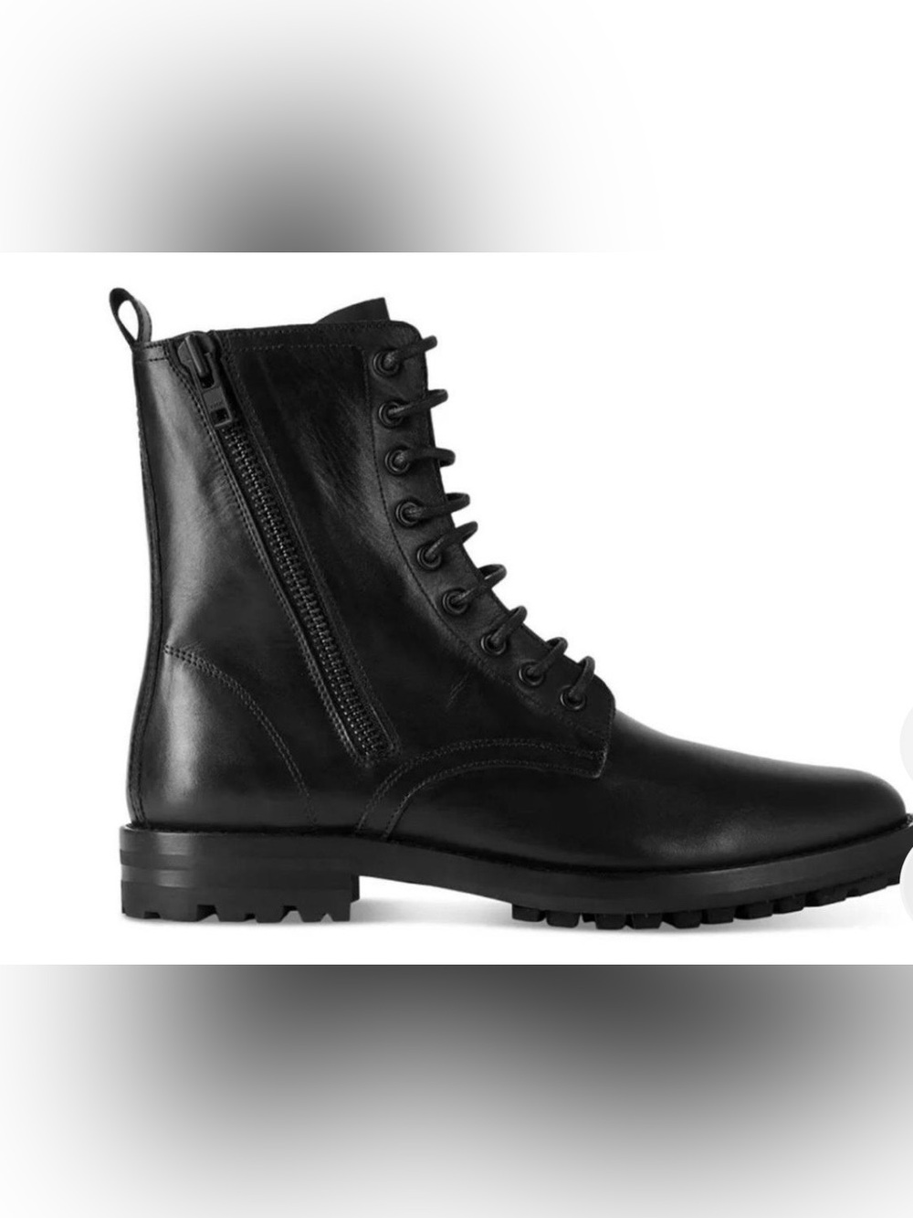 The Kooples Legend Black Calf Leather Moto Boots NWOB Sz Fr 42/US 8 Ret $385 - Picture 2 of 9